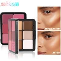 ราคา ZLION พาเลทแต่งหน้า 12 สี Long lasting Blusher คอนซีลเลอร์ Palette Matte Contour Shadow Multi purpose Contour ครีม Palette ปกปิด (46263328684)