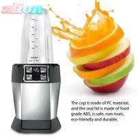 ราคา ZLION เครื่องปั่นถ้วย โปร่งใส สีดํา ABS PC เปลี่ยนถ้วย ทนทานเครื่องล้างจานปลอดภัยรั่ว Slim Blender Tumbler สําหรับ Ninja BL480BL482 Gym ใช้ (50963230439)
