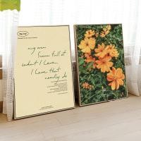 ราคา นอร์ดิกเกาหลีธรรมชาติสีเขียวใบคําอ้างผนังศิลปะโปสเตอร์ภาพผ้าใบพิมพ์ภาพวาดห้องตกแต่งบ้าน (46012826402)