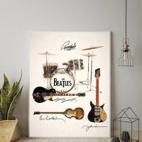 ราคา คลาสสิก Beatle กีตาร์เครื่องดนตรี Vintage โปสเตอร์และพิมพ์ผ้าใบภาพวาด Wall Art ภาพตกแต่งบ้าน (44811257450)