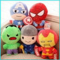 ราคา GL Spiderman Hulk ของเล่นตุ๊กตาน่ารัก Batman กัปตันอเมริกาตุ๊กตาตุ๊กตาสร้างสรรค์เด็กเด็กการ์ตูนของขวัญวันเกิด GL (53011755670)