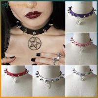 ราคา Tweetwehhno Gothic Star จี้ Rivet Choker ผู้หญิง Punk หนัง Nealce เครื่องประดับเซ็กซี่ TH (57461755475)