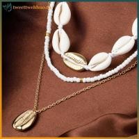 ราคา Tweettwehno สามชั้นชายหาดเปลือกหอย Choker Nelaces Bohemian ธรรมชาติ Nelace สั้นสําหรับผู้หญิงเชือกโซ่ Choker อุปกรณ์เสริม TH (56911694361)
