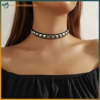 ราคา Tweetwehhno หนัง PU Square Rivets Gothic Punk Chokers Collar Choker Nelace สําหรับ Goth เซ็กซี่ผู้หญิงสาวคอสเพลย์เครื่องประดับ TH (51511634043)