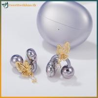 ราคา Tweetwehhno Chic Bow Rhinestone คลิปสำหรับหูฟัง แบบ DIY ตกแต่งสไตล์แฟชันสำหรับผู้หญิง (50359222090)