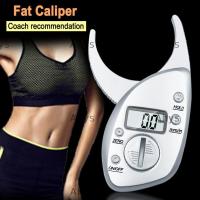 ราคา AHYS Body Fat Caliper ความหนา Analyzer พับเครื่องวิเคราะห์การวัด Digital Skinfold Slimming จอแสดงผล LCD (50313338518)