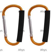 ราคา AHYS 2 ชิ้น Carabiner D แหวนอลูมิเนียม Carabiner Hook ทนทาน Ultra Strong Carabiner คลิป Camping Travel (50263278285)