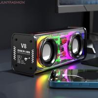 ราคา JUNYFASHION V8 โปร่งใส Mecha ลําโพง บลูทูธ 5 0 1800mAh แบตเตอรี่ไร้สาย Double Bass แบบพกพา TWS สเตอริโอ RGB Light Double Bass ไดอะแฟรม Mini Party ลําโพงสําหรับ Home (52858500610)
