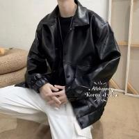 ราคา ส่งทันที Leather Jacket เสื้อแจ็คเก็ตหนัง เสื้อคลุมหนังผู้ชาย สไตล์เกาหลี เท่คูลด (21069988197)