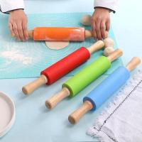 ราคา ไม้นวดแป้งซิลิโคน ด้ามจับไม้ ขนาด 31 ซม food grade ที่นวดแป้ง Rolling Pin Bangkok General Mart (26957944790)