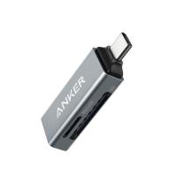 ราคา Anker USB C 2 in 1 Card Reader Compatible with SDXC SDHC SD MMC RS MMC microSDXC microSDHC microSD UHS I cards (48812550175)