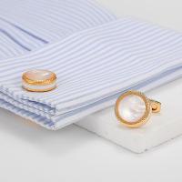ราคา French Shirt cufflink Dress cufflink Shell Cuff อุปกรณ์ธุรกิจของผู้ชาย cufflink 63920260421 (50009219714)