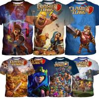 ราคา 3 13 ปีชายหญิง Clash of Clans Tribe Conflict เสื้อยืดแขนสั้น 3D Full Color พิมพ์เกม Merchandise Tops Daily Party ของขวัญต้องมี (54761270817)