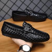ราคา พร้อมสต็อกฤดูร้อนBreathable Peasรองเท้าผู้ชายLazy Slip Onอังกฤษรองเท้าหนังลําลองเยาวชนSoft Sole All Matchรองเท้าไม่มีส้นรองเท้าอินเทรนด์ (57212676365)