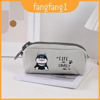 ราคา เสบียง กระเป๋าดินสอผ้าแคนวาสโรงเรียนมีซิปขนาดใหญ่สําหรับใช้ในบ้านและสาว (50062945002)