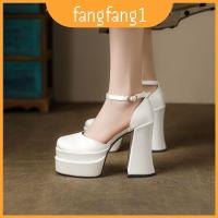 ราคา ฤดูใบไม้ร่วง ฤดูกาล รองเท้าส้นสูงส้นก้อนและแพลตฟอร์มกันน้ําสําหรับผู้หญิงแฟชั่น (41531752131)