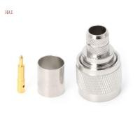 ราคา HAI 1 ชุด N ประเภท Crimp Plug RF Connector Coaxial Converter อะแดปเตอร์สําหรับ LMR400 RG8 Ca (47653161762)