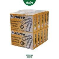 ราคา ยกแพ็ค Horse ตราม้า ลวดหนีบกระดาษ แพ็ค 10 กล่อง คลิปหนีบกระดาษ ที่หนีบกระดาษ ลวดเสียบกระดาษ (16080331948)