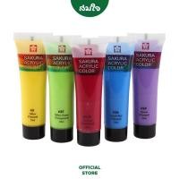 ราคา Sakura สีอะคริลิคแบบหลอด ขนาด 20ml XAC20 สีอะคริลิค สมใจเครื่องเขียน Somjai (13819082096)