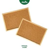 ราคา Somjai Selected กระดานไม้ก๊อกขอบไม้ หนา 1 5cm ขนาด 30x40cm 40x60cm (12208847286)