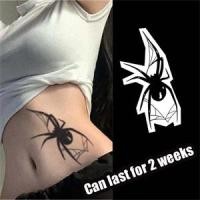 ราคา Black Phantom Spider Pattern Tattoo Sexy Plant Tattoo ติดทนนาน 15 วันสติกเกอร์รอยสักกันน้ํารอยสักปลอมชั่วคราว (26018554859)