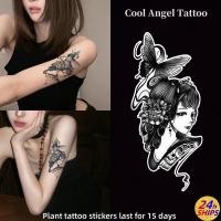 ราคา ดอกไม้คาดศีรษะลายสักน่ารักสาวไหล่พืชสักสติกเกอร์รอยสักกันน้ํายาวนาน15วันสติกเกอร์ผิวชั่วคราวสักปลอม (43081139935)