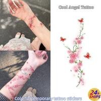 ราคา หนามดอกพีชลายสักน่ารักสาวข้อมือสักสติกเกอร์รอยสักกันน้ํายาวนาน7วันสติกเกอร์ผิวชั่วคราวสักปลอม (43324945772)