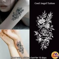 ราคา โปร่งใสลายดอกไม้สักน่ารักสาวข้อมือพืชสักสติกเกอร์รอยสักกันน้ํายาวนาน15วันสติกเกอร์ผิวชั่วคราวสักปลอม (50761781317)