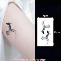 ราคา สีดําลายปลาสักสาวเซ็กซี่แขนพืชสักสติกเกอร์รอยสักกันน้ําติดทนนาน15วันสักปลอมชั่วคราว (24284482875)