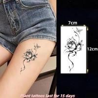 ราคา เงาดํากุหลาบแบบสักสาวเซ็กซี่ขาพืชสักสติกเกอร์รอยสักกันน้ําติดทนนาน15วันสักปลอมชั่วคราว (24684489568)