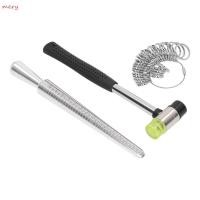 ราคา MERY 3 ชิ้นแหวน Sizer เครื่องมือ ชุดยาง Mallet รวมแหวนวัด Mandrel ทนทานเครื่องประดับค้อนอลูมิเนียมแหวนวัดชุดเครื่องประดับทํา (46313020313)