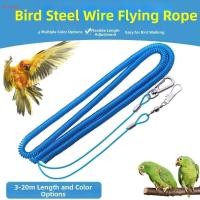 ราคา MERY Bird Flying Leash Anti bite Ultra light Parrot Training Leash เชือกยืดหยุ่นตัวเลือกความยาว 3 5m Bird Flying Ropeอุปกรณ์สัตว์เลี้ยง (44612560218)