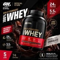 ราคา Optimum Nutrition Gold Standard Whey Protein 5 lbs ON เวย์โปรตีน Isolate Blend เสริมสร้างกล้ามเนื้อ ฟื้นฟูร่างกาย (50513055366)
