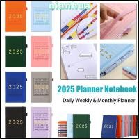 ราคา ALLGIFT Daily Weekly รายเดือน Planner Time Management Leather Cover Diary 2025 Planner Notebook Portable A5 2025 Calendar Notebook (28912189374)