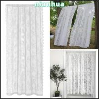 ราคา NIANHUA 1 ชิ้นผ้าม่านเชียร์ 150x200 ซม ผ้าม่านลูกไม้สีขาว โพลีเอสเตอร์ดอกไม้ปัก Rod กระเป๋าหน้าต่างผ้าม่าน Shades ตกแต่งห้องนั่งเล่น (54063351806)