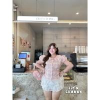 ราคา คอบัวลูกไม้หวาน เสื้อคอบัวแต่งลูกไม้ มีเชือกพูกหลัง อก 38 50 พร้อมส่ง (50158066862)