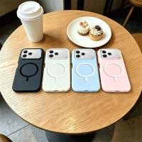 ราคา สต็อกในไทย เคสโทรศัพท์ทรงกลมแบบมินิมอล รองรับการชาร์จไร้สายด้วยแม่เหล็ก วัสดุ TPU นุ่ม สำหรับ iPhone (57763523420)