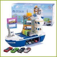 ราคา เรือขนส่งสินค้าชุดของเล่นไฟเล่นเสียงกับการแข่งขันรถขนส่งสินค้าของเล่นที่มีโครงกรังเครนสําหรับชายหญิงก่อนวัยเรียนต่อต้าน (54612698507)