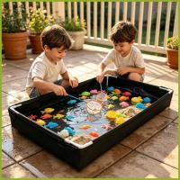 ราคา แบบพกพา Sandbox สระว่ายน้ํากลางแจ้งพร้อมท่อท่อระบายน้ําพับแบบพกพา Sandbox สําหรับ Home Camping Rv ในร่มเด็กชายหาด antirtth (52413169345)