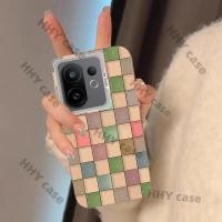 ราคา เคส Vivo V60 V50 V40 5G เคส Vivo V60 V50 Lite 5G เคส Vivo V40 Pro 5G เคส กรณีที่มีสีสัน Checkered Matte Hard Shell กันกระแทกป้องกันกรณีพร้อมกระบวนการ IMD หรูหรา Electroplated (46108577761)