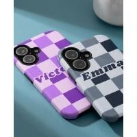 ราคา สต็อกในไทย เคสโทรศัพท์ลายตารางหมากรุก กันกระแทก ป้องกันรอยขีดข่วน เคสแข็ง ของขวัญสลักชื่อส่วนตัวสำหรับคู่รัก เพื่อน ม (52163512559)