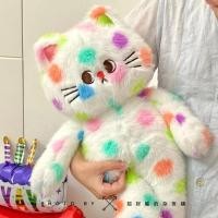 ราคา ตุ๊กตาแมวลายจุดสีรุ้งตุ๊กตาตุ๊กตาหมอน Ragdoll ยาวน่ารักสําหรับของขวัญวันเกิดสาว (40377256265)