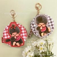 ราคา พระภิกษุ กระเป๋าใส่เหรียญทรงกลมขนาดเล็กแฟชั่นลายสก๊อตจี้แต่งหน้าลิปสติกกระเป๋า (45263005366)
