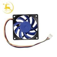 ราคา in stock 12V DC 32 70mm 4 Pin Computer Case CFM PWM CPU PC Fan Blue Black (10519953635)