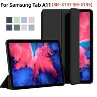 ราคา สําหรับ Samsung Galaxy Tab A11 กรณี 8 7 นิ้ว 2025 แม่เหล็กพับกลับ Funda สําหรับ Galaxy Tab A11 SM X133 SM X135 พลิกยืนแม่เหล็กซิลิโคนเหลวนุ่มปกหลัง (55159446572)