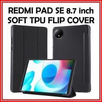 ราคา RedMi Pad Se 8 7 นิ้ว Soft Tpu Flip Casing Red Mi Pad SE 8 7 Flip Cover RedMi PadSE Protector Cover XiaoMi Pad se Casing (57260857631)