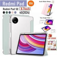 ราคา เคส RedMi Pad SE 8 7 นิ้ว 4G 2024 ปลอกป้องกันแม่เหล็ก RedMi Pad SE ฝาครอบด้านหลังโปร่งใสสําหรับ Xiaomi Redmi Pad SE 8 7 นิ้วปลอก (44082184499)