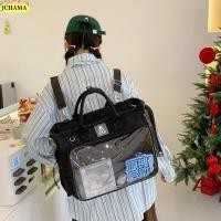 ราคา กระเป๋าสะพายไหล่ จาจามา กระเป๋าเป้สะพายหลังหญิงใสมัลติฟังก์ชั่น ของขวัญแฟชั่นความจุขนาดใหญ่ทรงสี่เหลี่ยมกระเป๋าถือ สิริ สําหรับผ (56913447796)