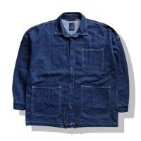 ราคา Back Number Oversize Denim Workwear Jacket Medium มือสอง รอบอก 48 (56856867708)