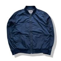 ราคา Giordano Navy Blues Bomber Jacket XL มือสอง รอบอก 46 (53261911011)